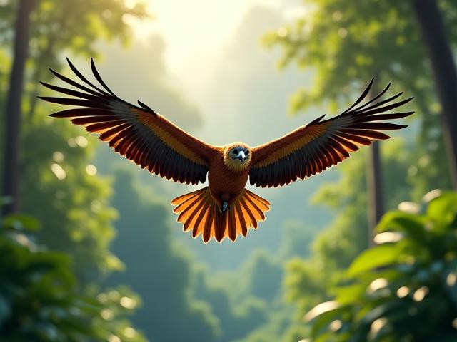 Wildlife animation of Philippine Eagle - Kapre Canvas
